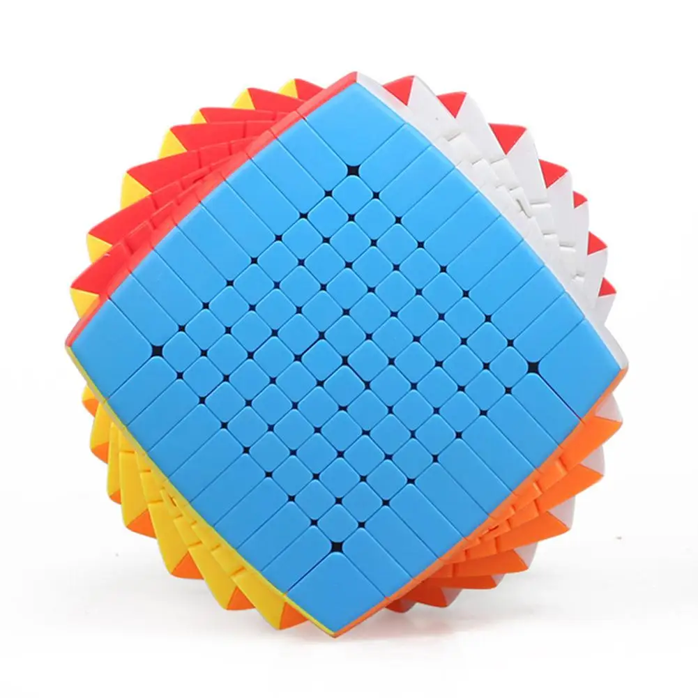 Новейшая Волшебная головоломка 10x10 Shengshou 10x10x10 скоростной кубик без наклеек 85 мм Профессиональный Cubo Magico высокого уровня игрушки для детей