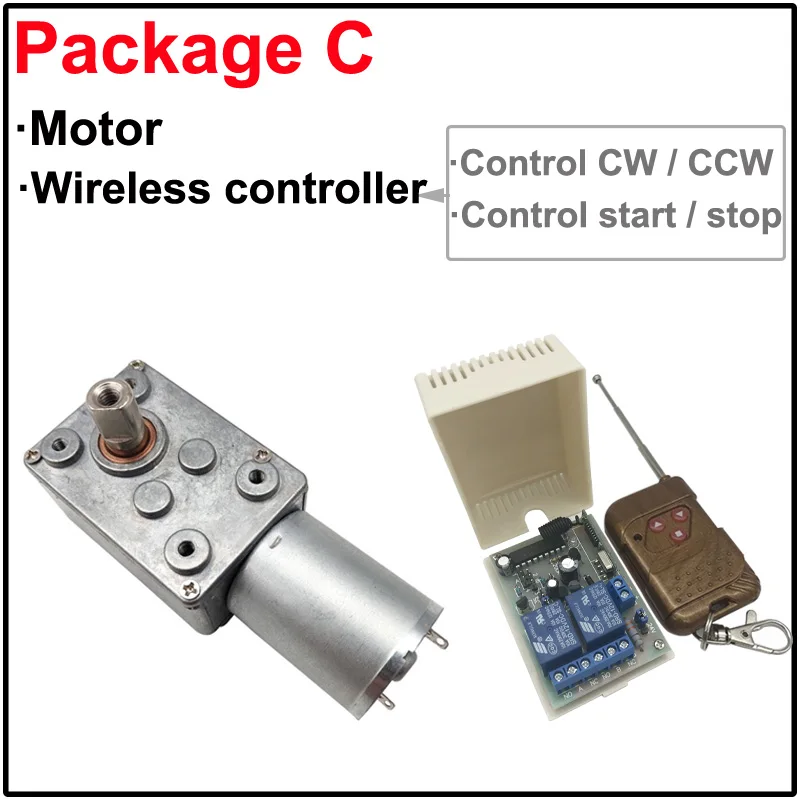 Электродвигатель с червячной передачей 6 в 12 В 24 постоянного тока высокий