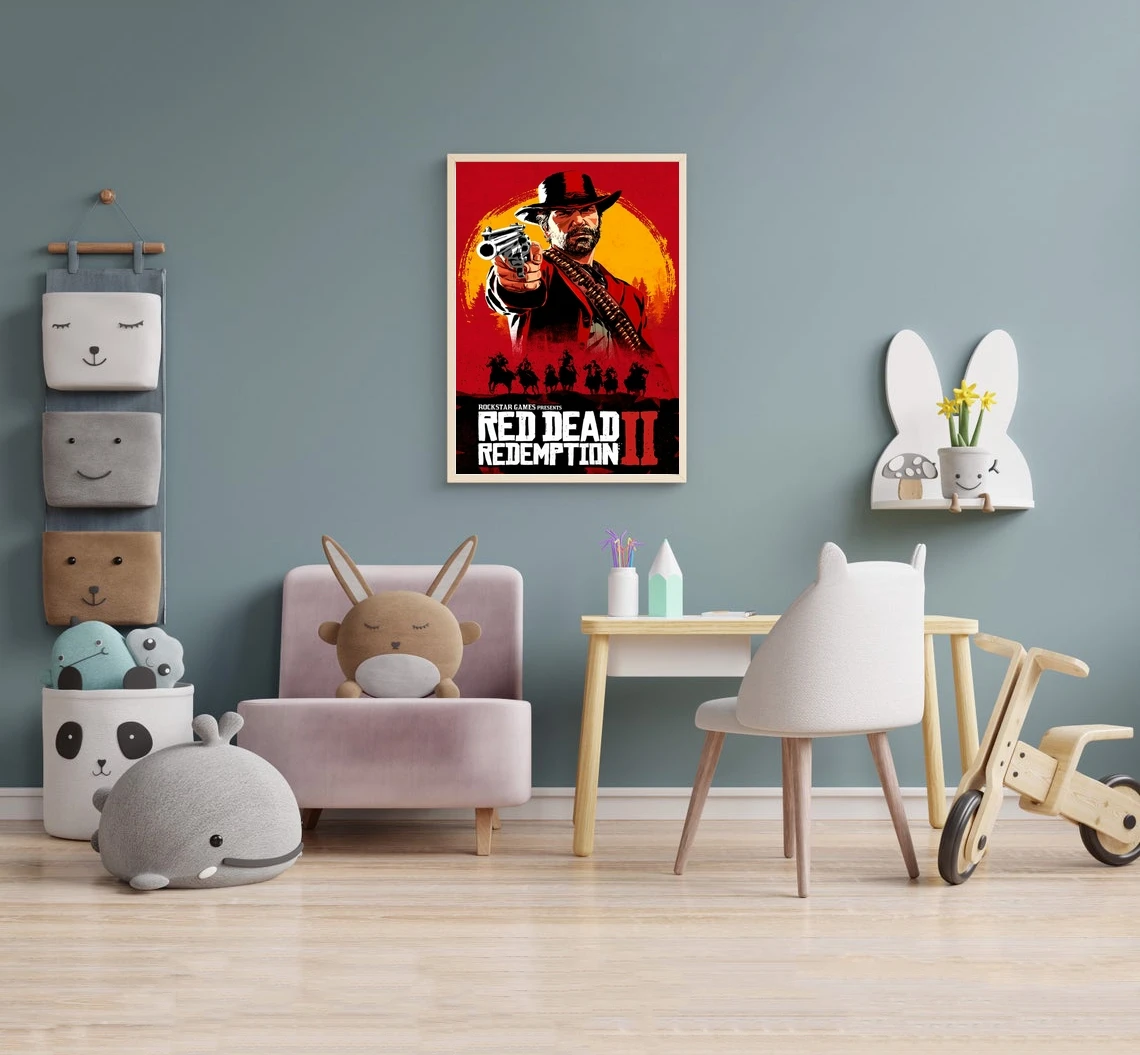 Игровой постер Red Dead Redemption 2 украшение для домашней настенной живописи (без рамки)