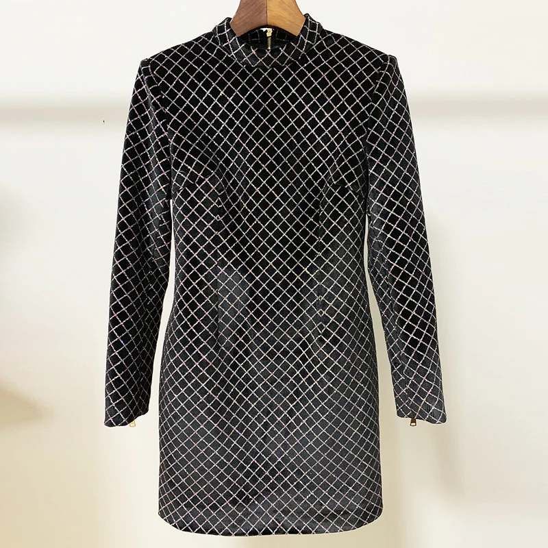 Высокое качество Новые 2021 весенние дизайнерские платье для женщин с длинным