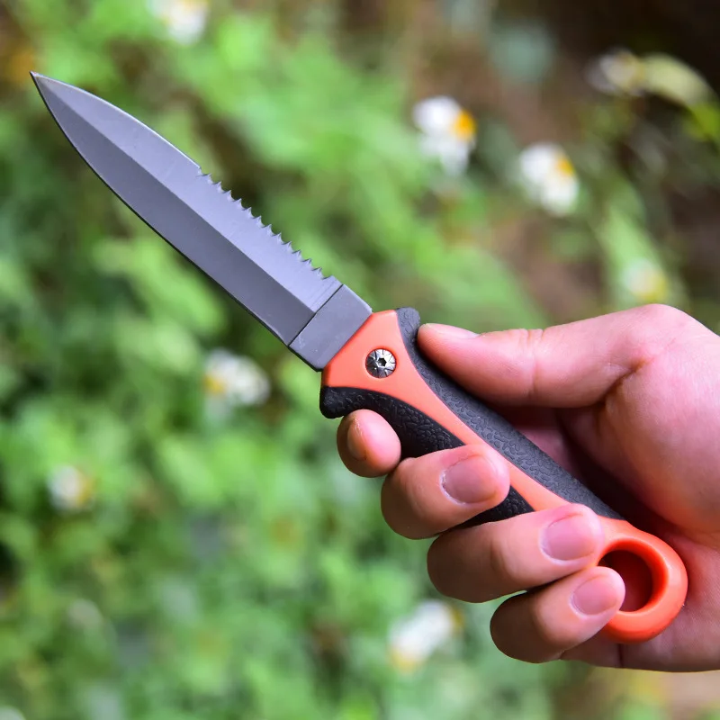 Кухонные ножи многофункциональный прямой нож для дайвинга портативный кемпинга