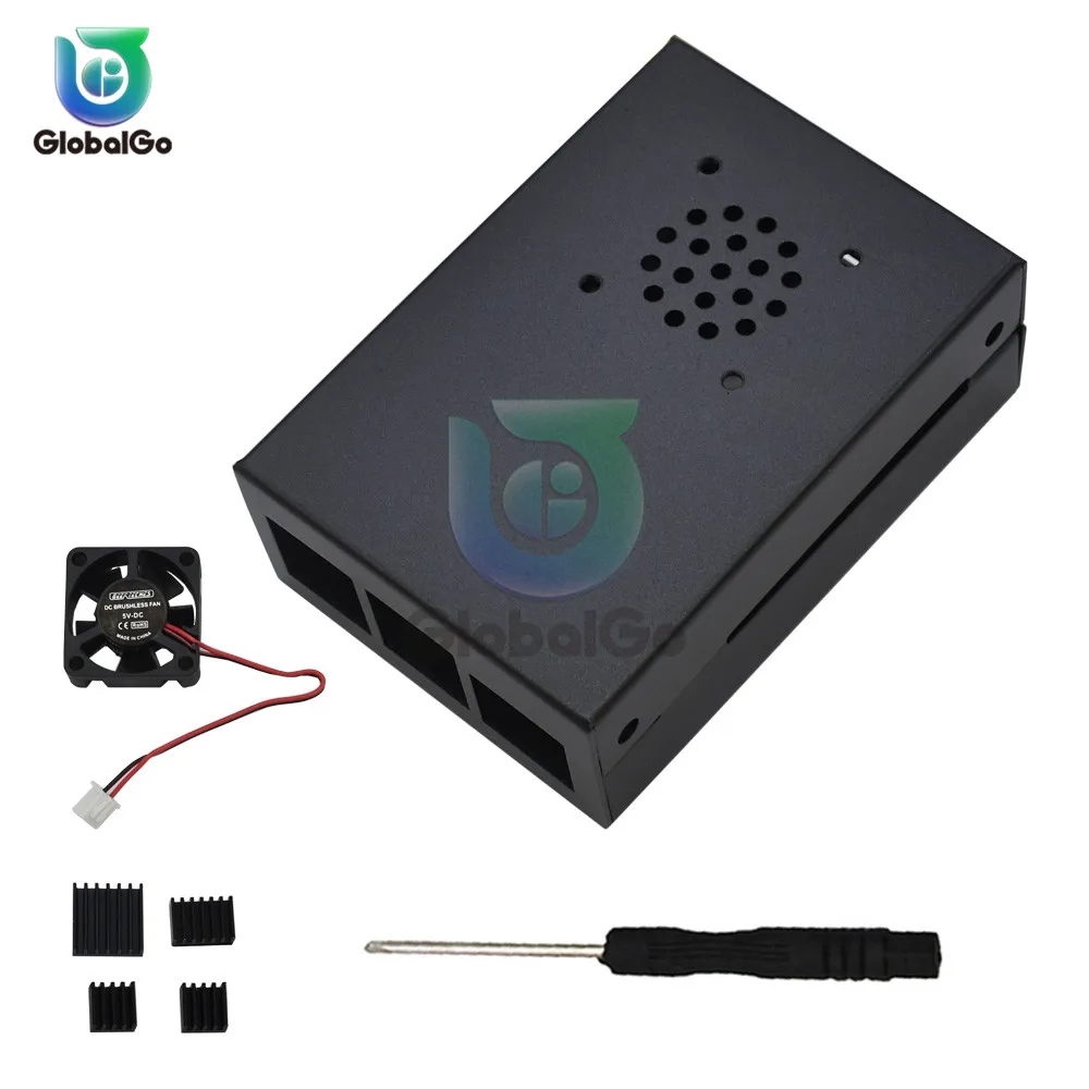 Алюминиевый Радиатор вентиляторы охлаждения радиатора кабель для Raspberry pie 4