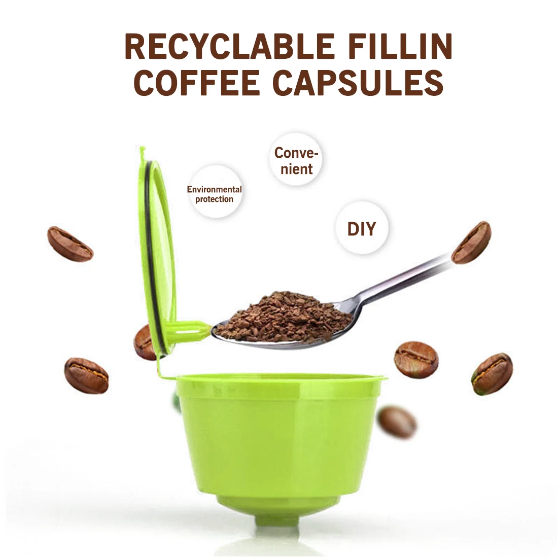 

Coffee filters, cafe kitchen aids Reusable cafe tools, coffee capsules, Nespresso capsules, Nespresso capsules, coffee filters