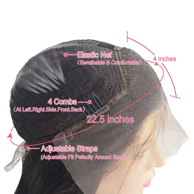 

Straight Lace Front Human Hair Wig Highlight Colored Human Hair Wigs 4/27 Pre Plucked Brown Lace Front Wig With Baby Hair