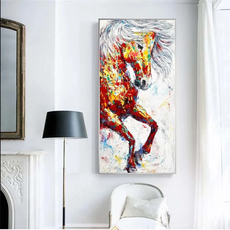 

Modern Graffiti Horses Art Canvas Paintings On The Wall Posters And Prints Animals Street Art Canvas Pictures For Living Room