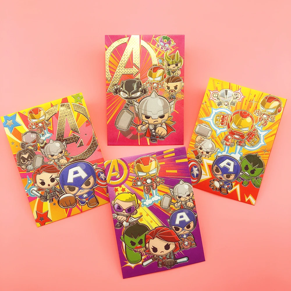 Капитан Америка дизайн мультфильм красный пакет 2020 КИТАЙСКИЙ ЛУННЫЙ крыса новый