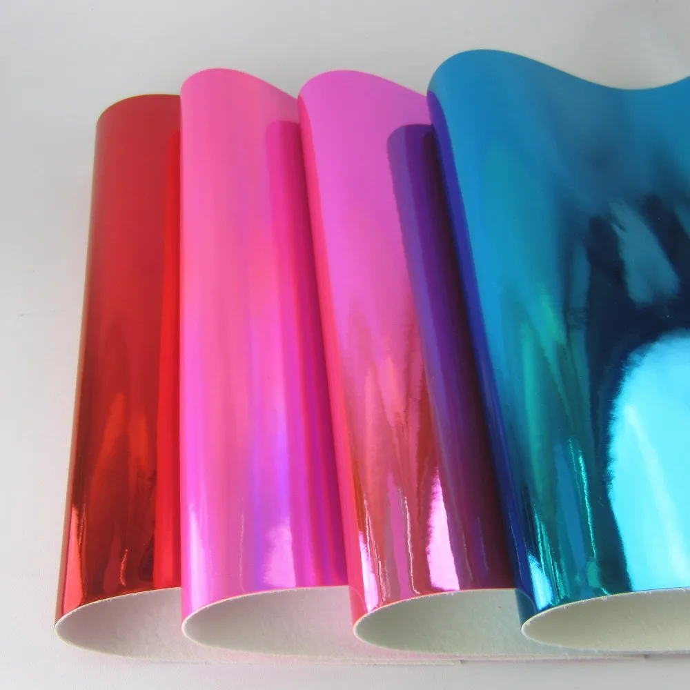 8 шт. листов A4 21x30 см однотонная зеркальная искусственная кожа синтетическая