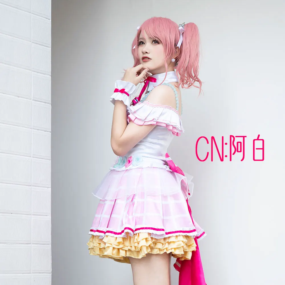CGCOS Косплэй костюм Bang Dream! Пастельные* палитры мечта осветить Aya Maruyama платья одежда Униформа CG536