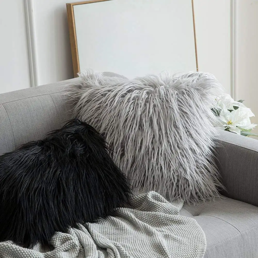 soft fur pillows case plush cushion cover home decor pillow covers living room bedroom sofa decorative pillows cover 43x43cm new free global shipping