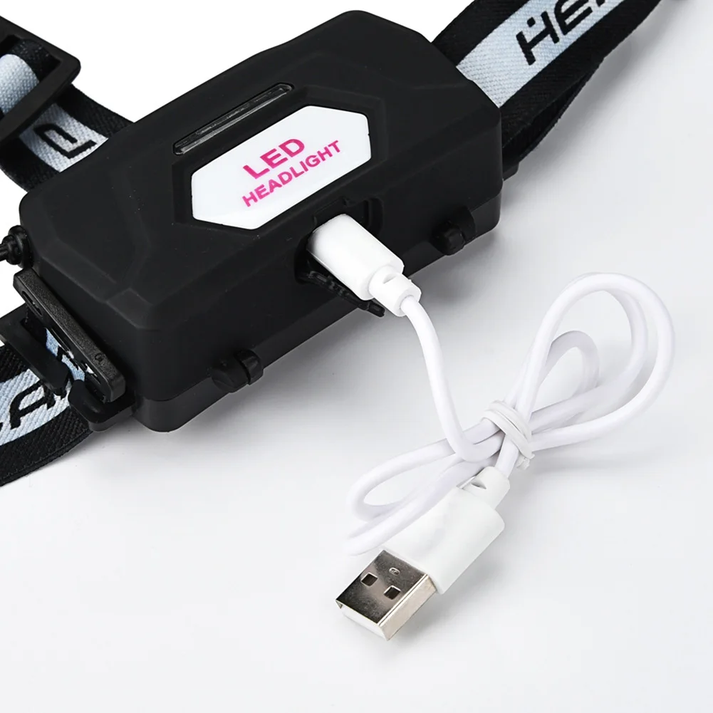 

T6 LED Headlamp Headlight Torch Rechargeable Flashlight USB Work Light 1*Headlamp 1*USB Cable 2 X 18 650 Battery