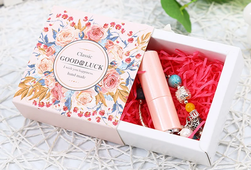 10 шт./лот коробка для бумажных ящиков модный стиль ювелирных изделий чехлы