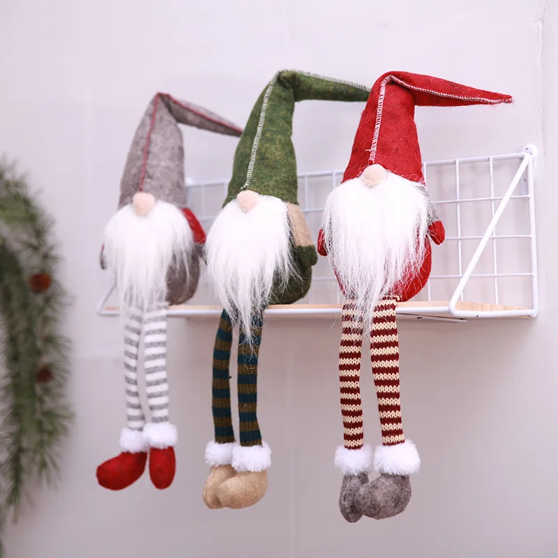 

Рождественские украшения, куклы без лица, подвески в европейском и американском стиле для пожилых людей, украшения для окон, рождественские украшения
