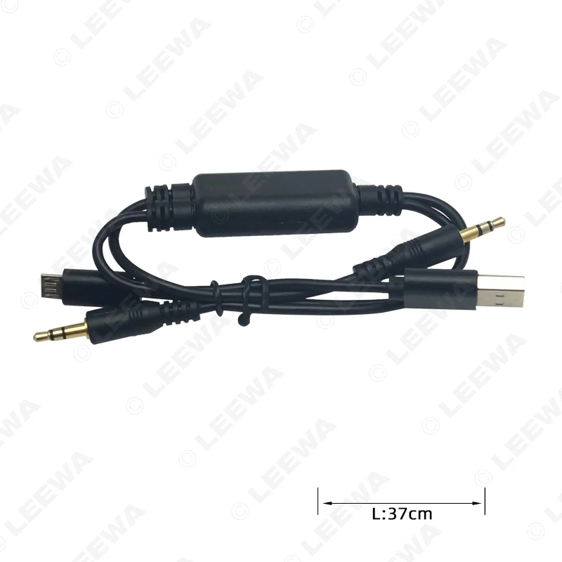 Автомобильный переходник LEEWA с Micro USB на 3 5 мм со штекером разъем AUX Кабель-адаптер