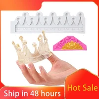 silicone fondant molds 3d crown shape chocolate molds sugarcraft candy mold gumpaste mould cake decoration tool cupcake topper