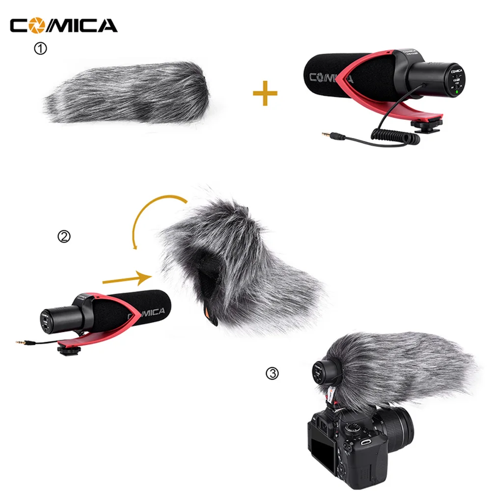 Суперкардиоидный направленный конденсаторный видеомикрофон Comica Cvm V30 Pro с
