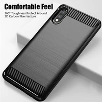 for sony xperia ace 2 case cover shockproof bumper carbon fiber soft silicone slim back phone cover for sony xperia ace 2 case