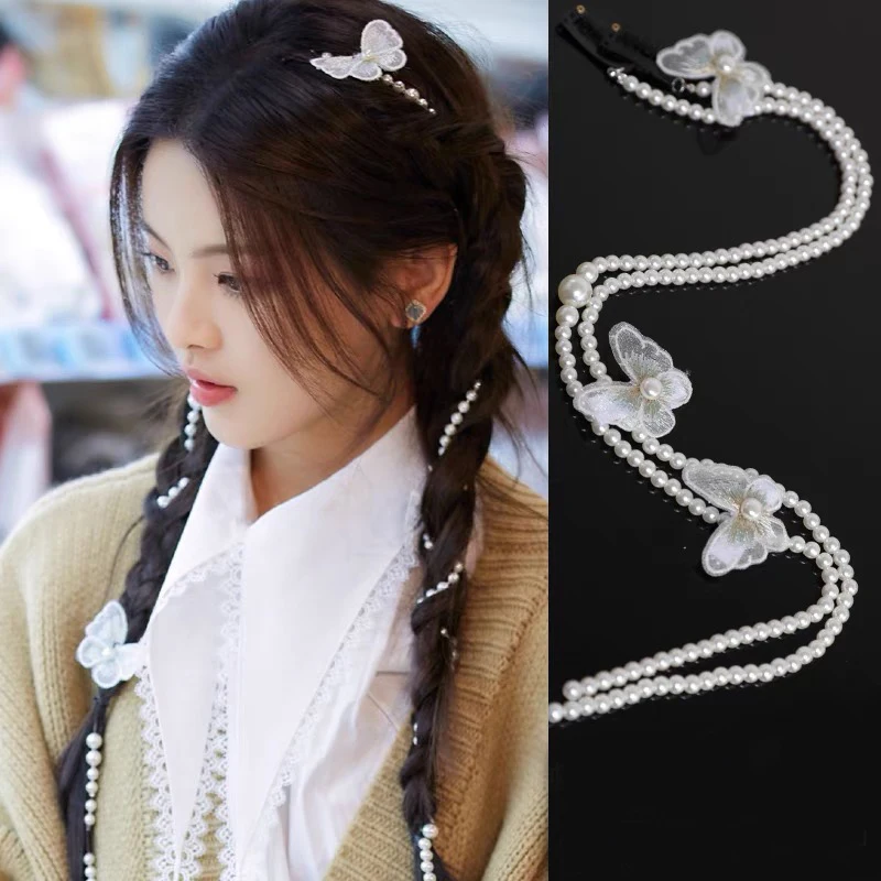 Новинка Женские элегантные полный расшитого жемчугом повязка на голову с