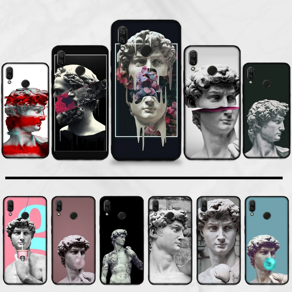 Винтажный чехол для телефона с изображением статуи Давида и принтом сделай сам