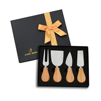 jlian mior exquisite 4 piece cheese knives set stainless steel cheese knife collection gift ready