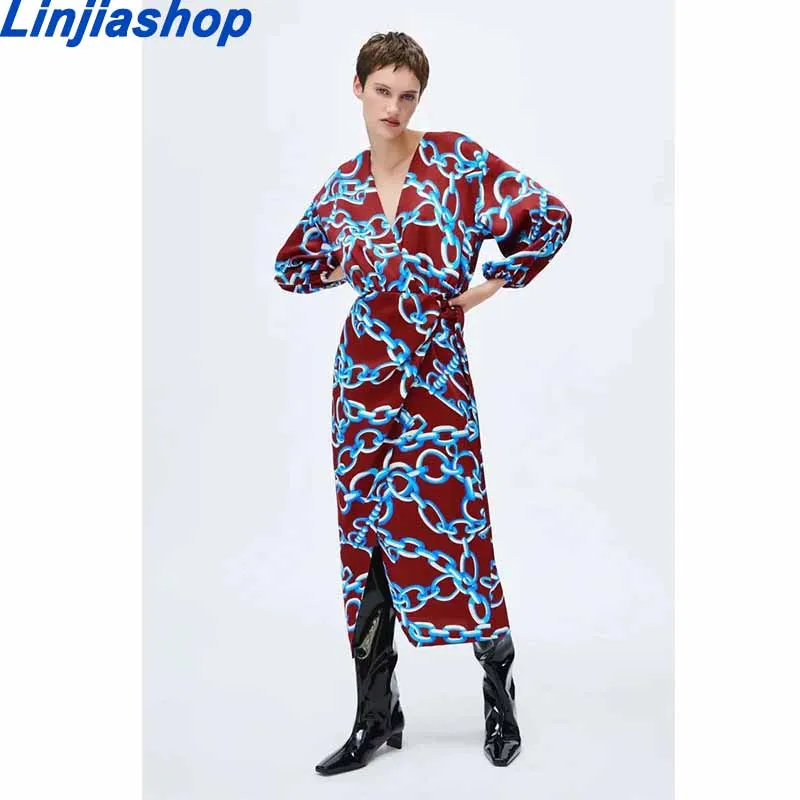 

Женское богемное Пляжное Платье макси с цветочным принтом и рукавом три четверти