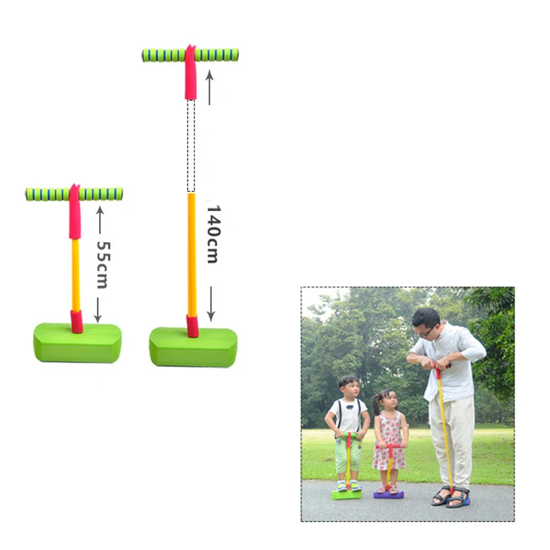 Спорт на открытом воздухе прыжок лягушки увеличенный игра родитель ребенок