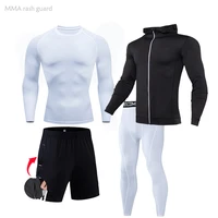 mens compression underwear for sports warm sweat suit thermal underwear shirt leggings training suits set fitness sportswear