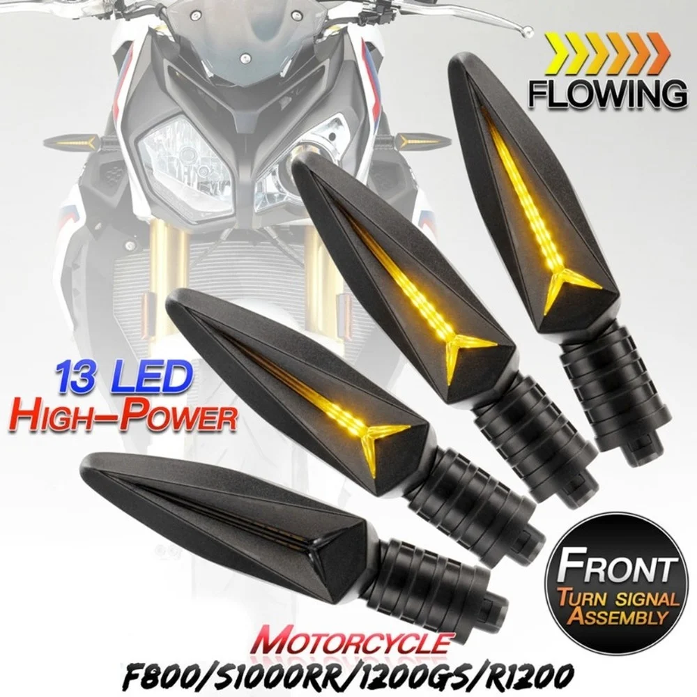

Motorcycle Signal Light Running Water LED Front Turn Signal Assembly is Suitable for BMW R1200GS F800F650GS F700GS