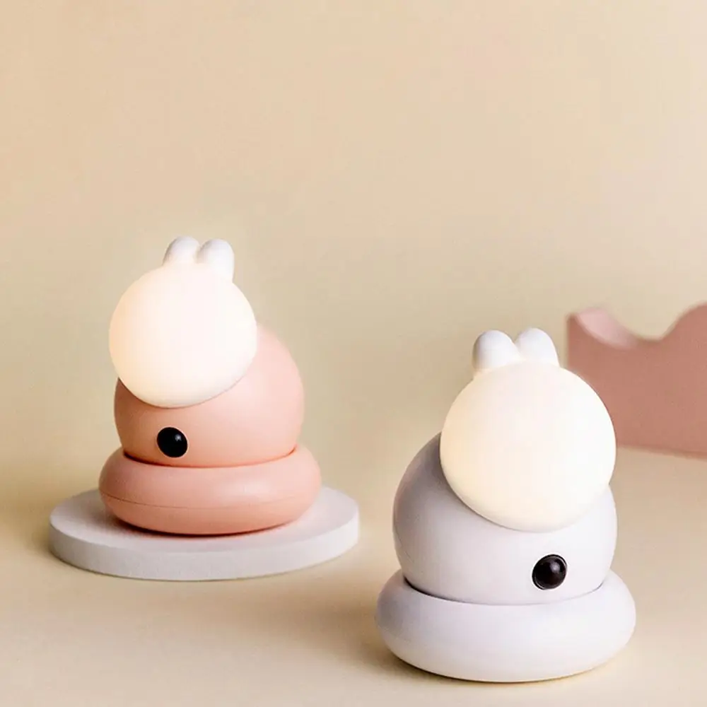 Силиконовый кролик светодиодный Ночной светильник сенсорный Сенсор стены