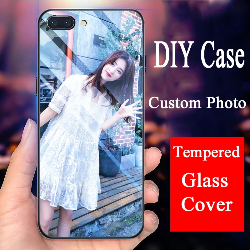 

Custom Tempered Glass Case For iPhone 14 13 Pro Max 12 11 X XR 8 7 Plus 6 6s XS Max SE 2020 Print Name Photo Unique DIY Cover