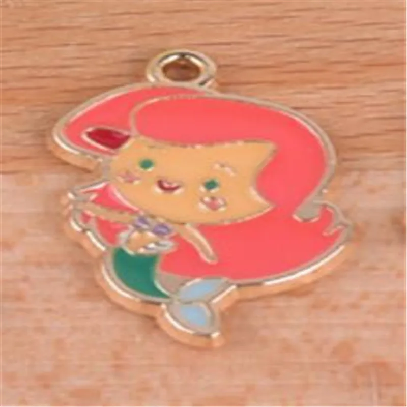 

10pcs/lot Cartoon Character Enamel Charms Cute Mom Grandpa Grandma Metal Pendants Handmade Finding For DIY Jewelry Accessories