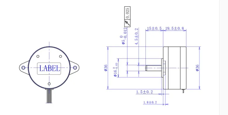 0,9 шаг градусов NEMA14 круглый шаговый двигатель с 8.8N.cm 12 oz-in длина 20 мм CE CNC шаговый двигатель