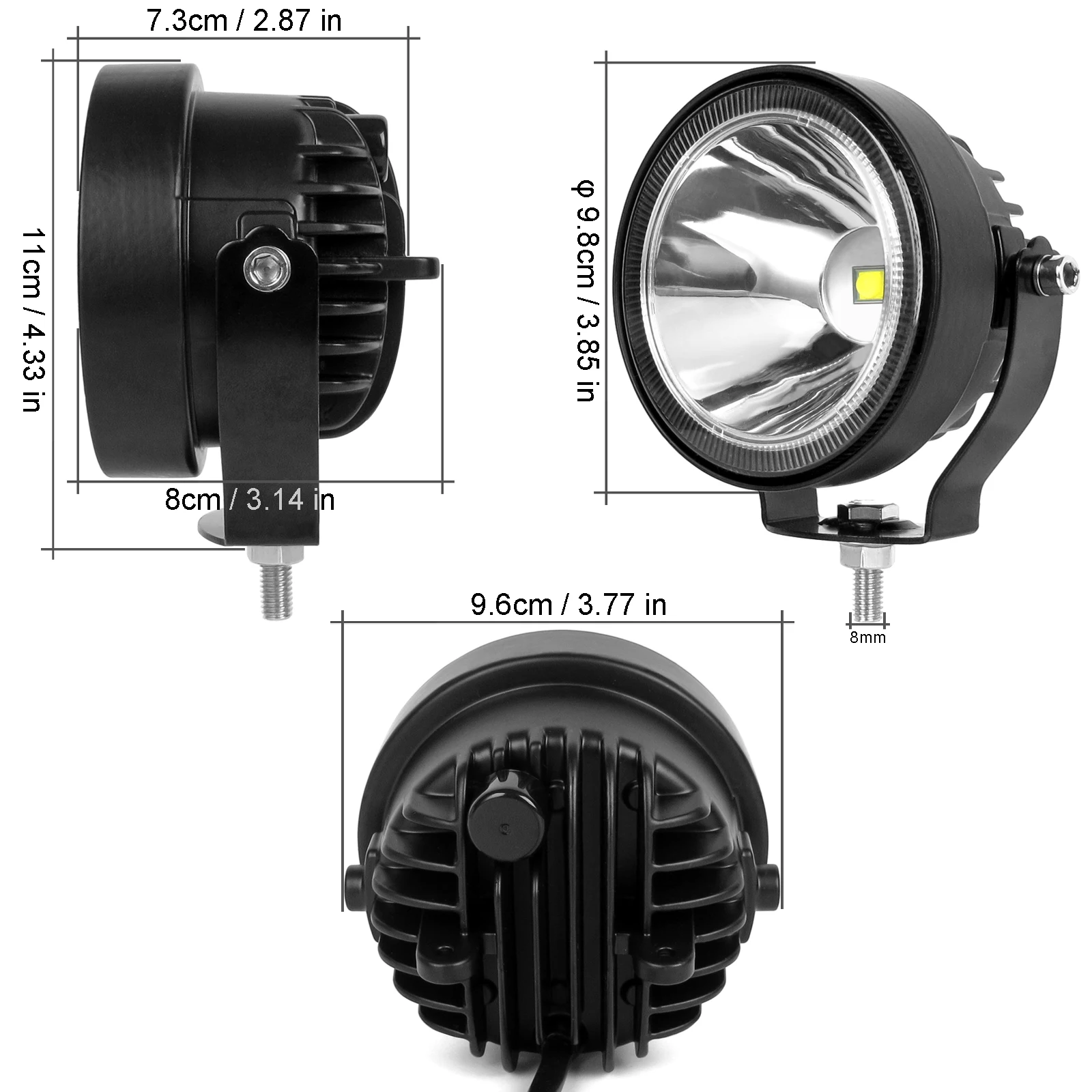 4 Inch Led Work Light Barra 12V 24V 4x4 Offroad For Motorcycle Car ATV Race Dirt Bike Pickup Truck Boat Trailer Round Fog Lights |