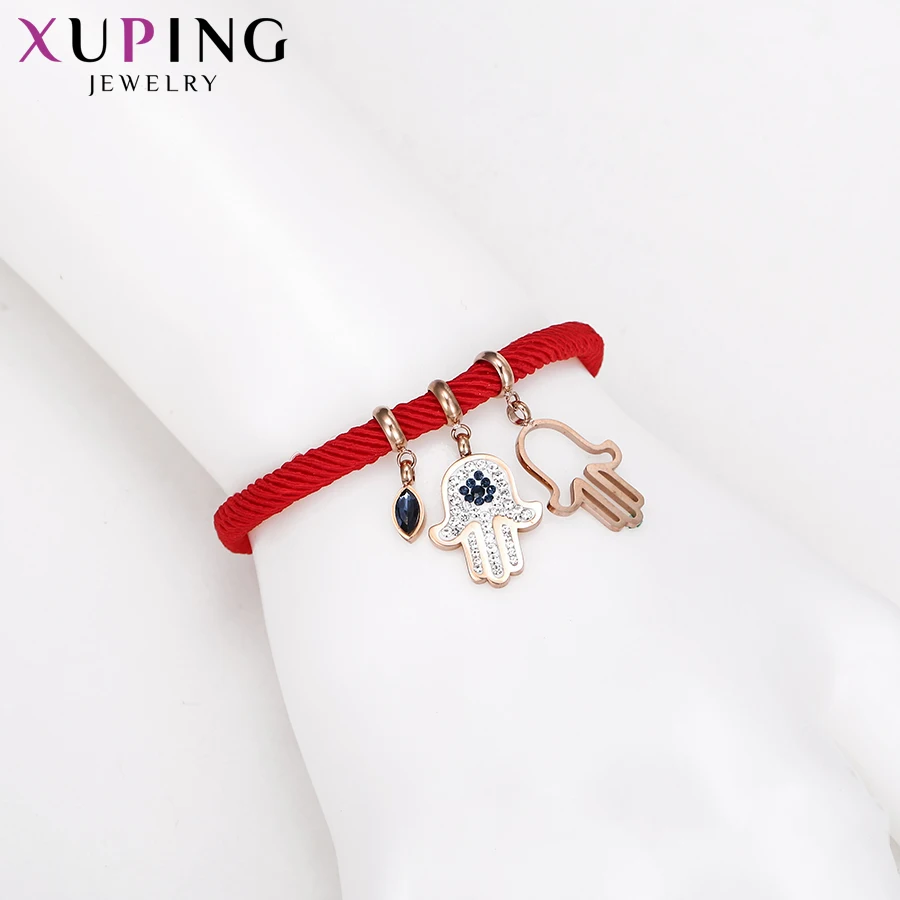 Xuping романтические женские браслеты в китайском стиле с Красной веревкой