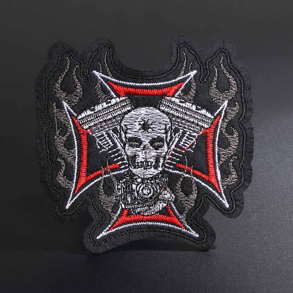Нашивка для мотоциклетной одежды Eagle punk с черепом Готическая куртка джинсовая