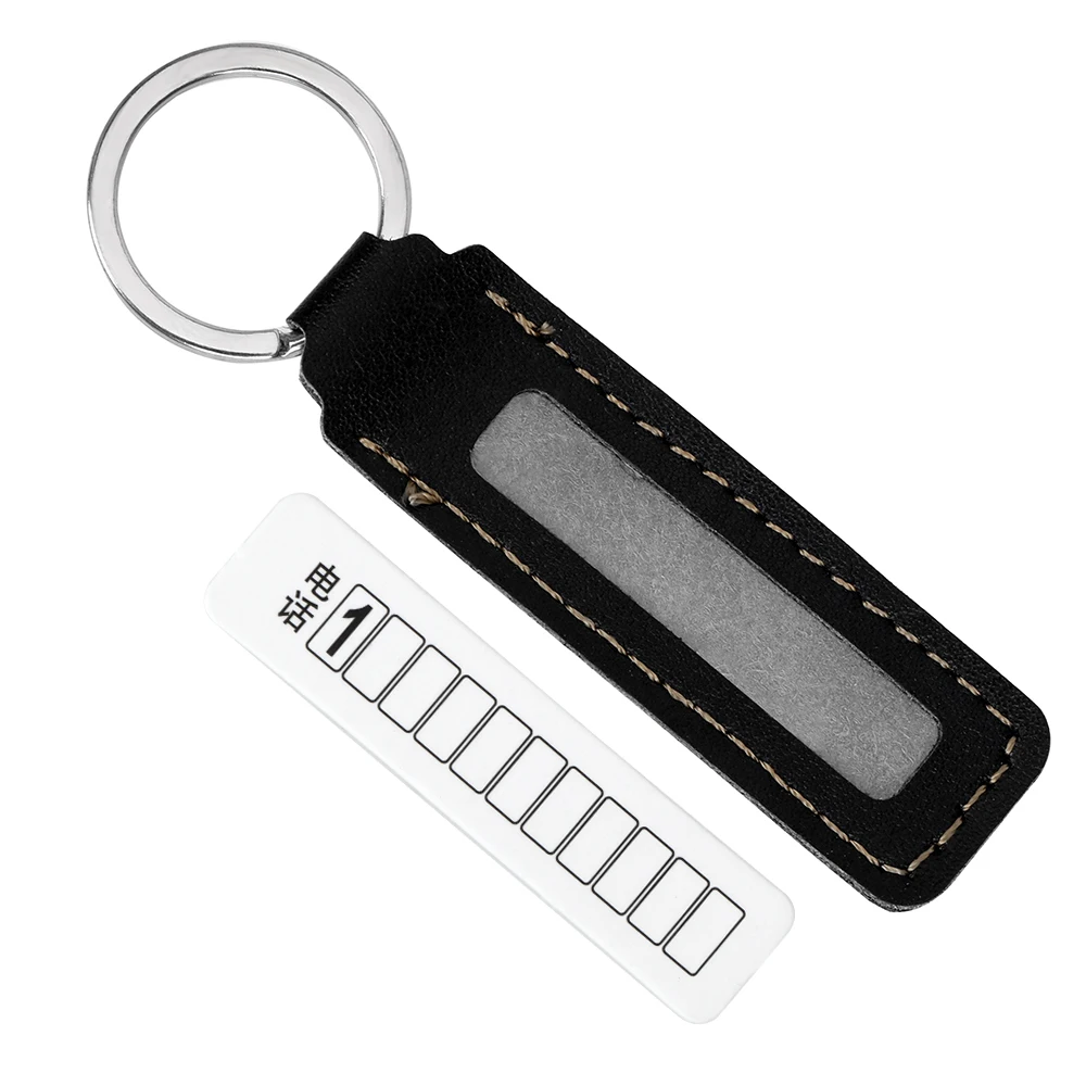 LEEPEE автомобильный брелок для ключей с номером телефона кольцо защитой от потери