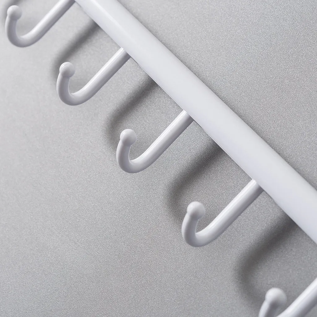 6 шт. крючков полки креативные для ванной кухни настенные висячие бесшовные без