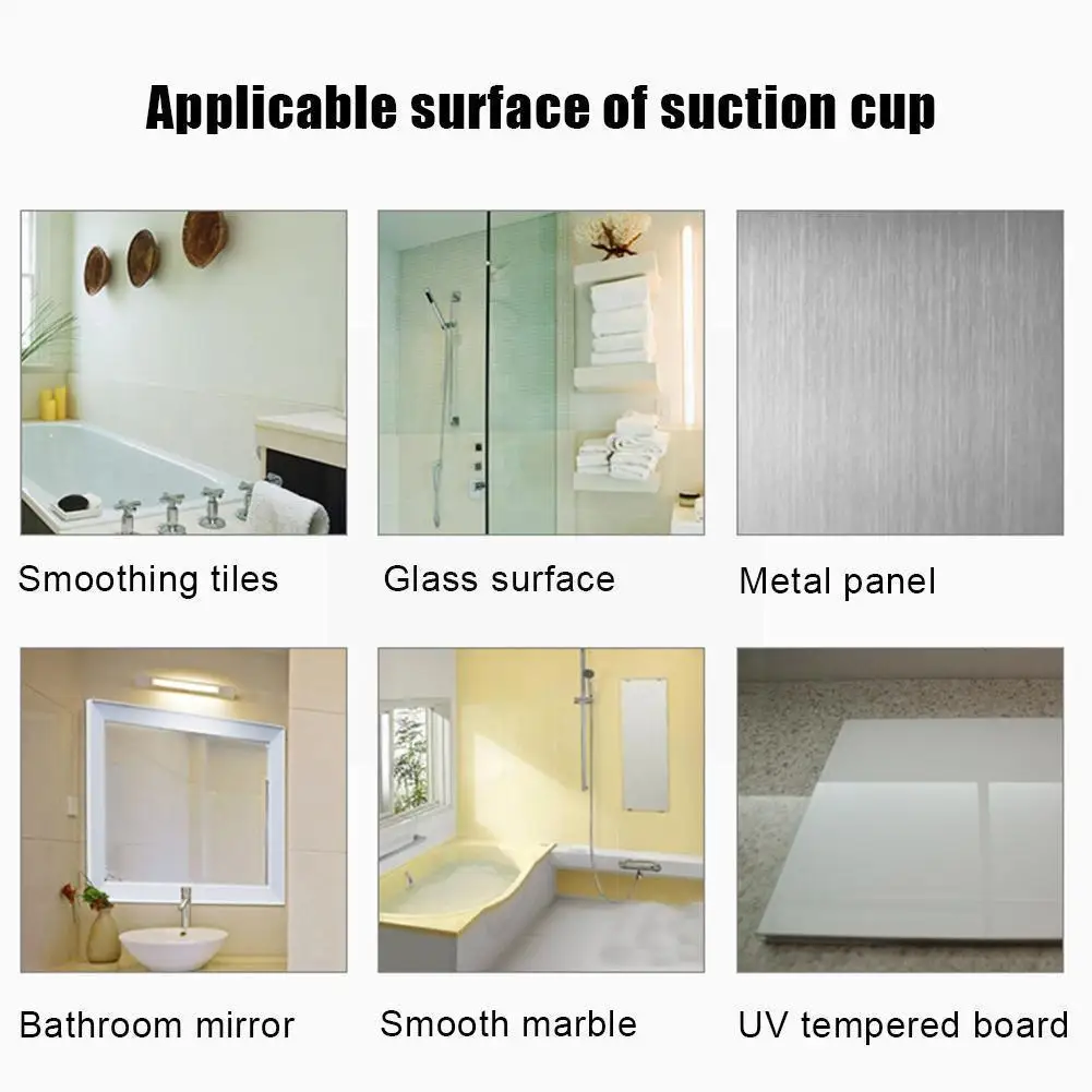 

Регулируемый крепкий держатель для душа на присоске, мощный держатель для душа на присоске из ПВХ, Поворотная подставка с крючками на 360 ° Ai ...