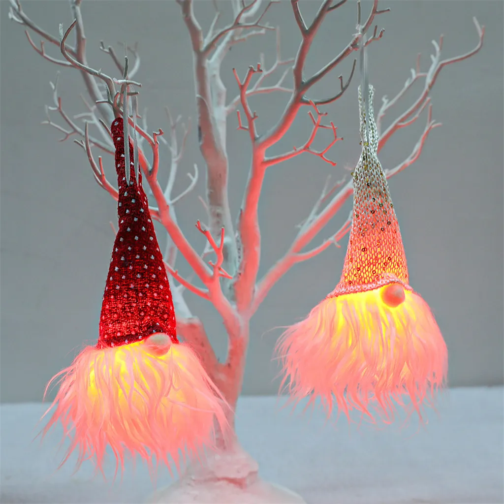 Рождественское освещение Gnome кукольная подвеска Санта Плюшевая Кукла