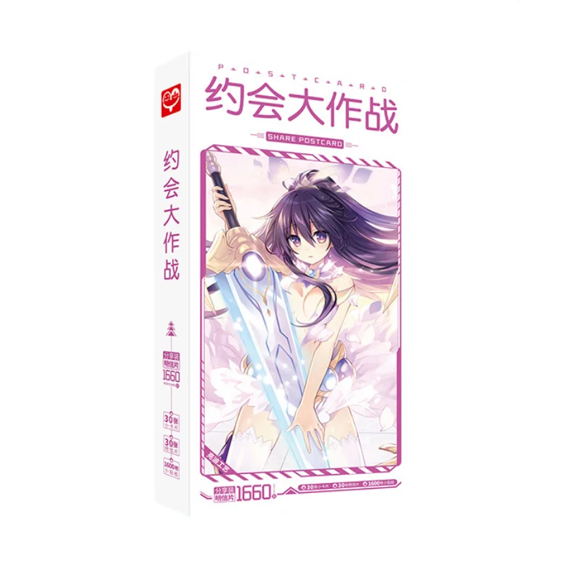

1660pcs/Box DATE A LIVE Postcards Anime Post Card Message Card Gift Card