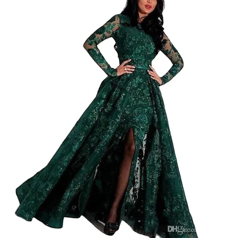 

Spring Women Party Dress Lace Stitching Gold Embroidery Sexy Packet Buttock Big Full Dress