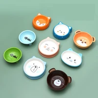cute cartoon ceramics puppy cat dog pet eating and drinking bowl water bowl feeder pets supplies feeding single bowl porcelain