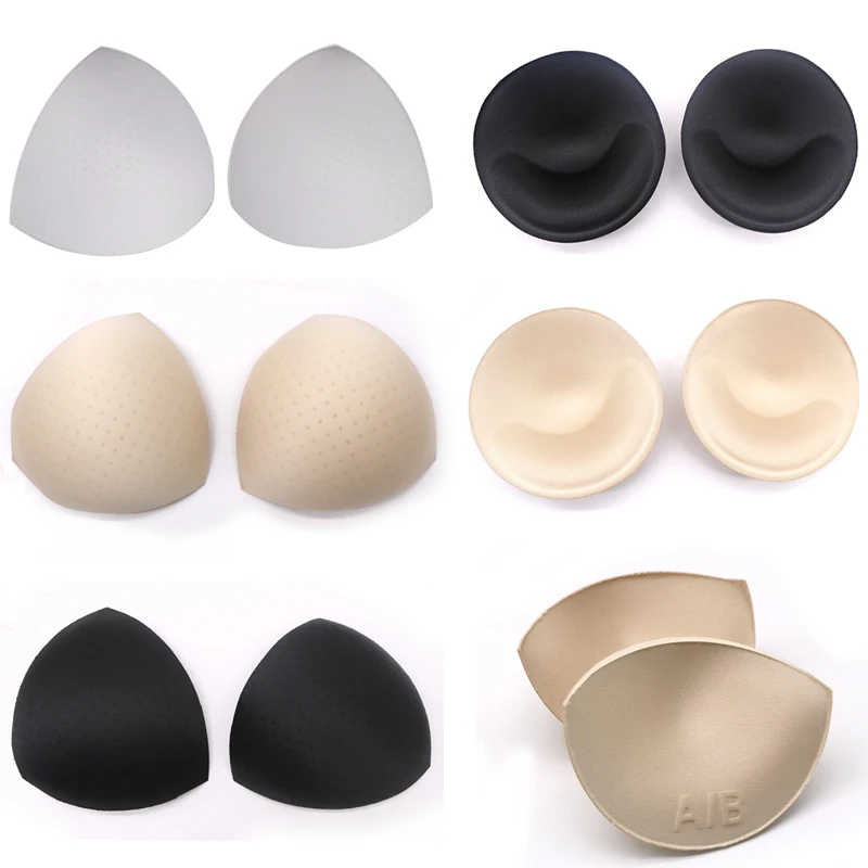 

1pair=2pcs Multi-style Women Sponge Foam Push up Enhancer Chest Cup Breast Bikini Swimsuit Padding Bra Pads Intimate Accessories