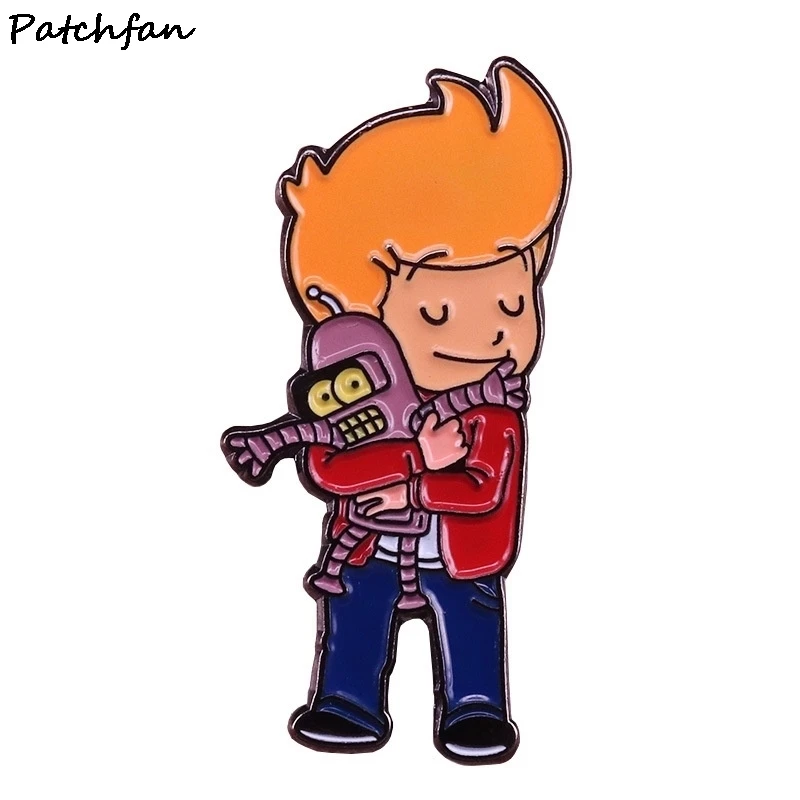 AD760 Patchfan будущее брошь из фильма мультфильм эмаль на булавке для мужчин и женщин