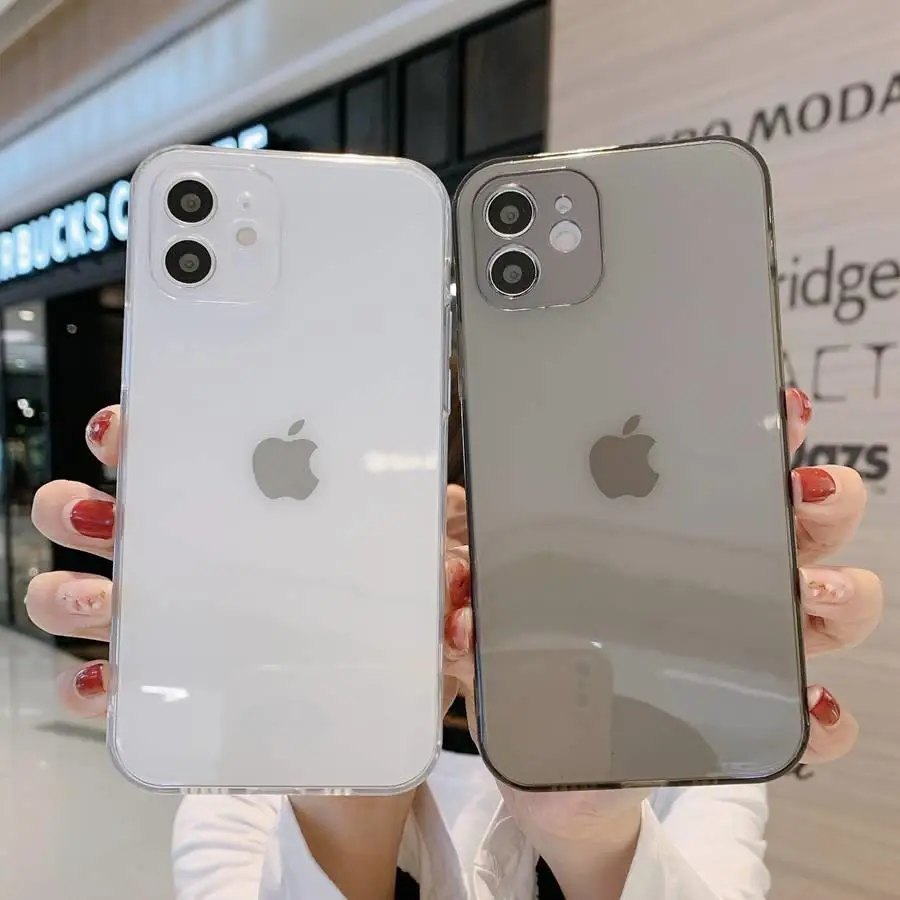 

Ultra Thin Soft Transparent Clear Phone Case For iphone 7 6 6S 8 Plus SE 2020 11 12 13 Pro Max Mini X Xr Xs Max TPU Back Cover