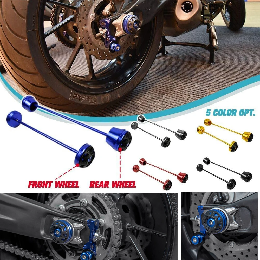 Передний и задний мост вилка колеса слайдер протектор для Yamaha MT07 FZ07 2014 2020 2019 MT 07