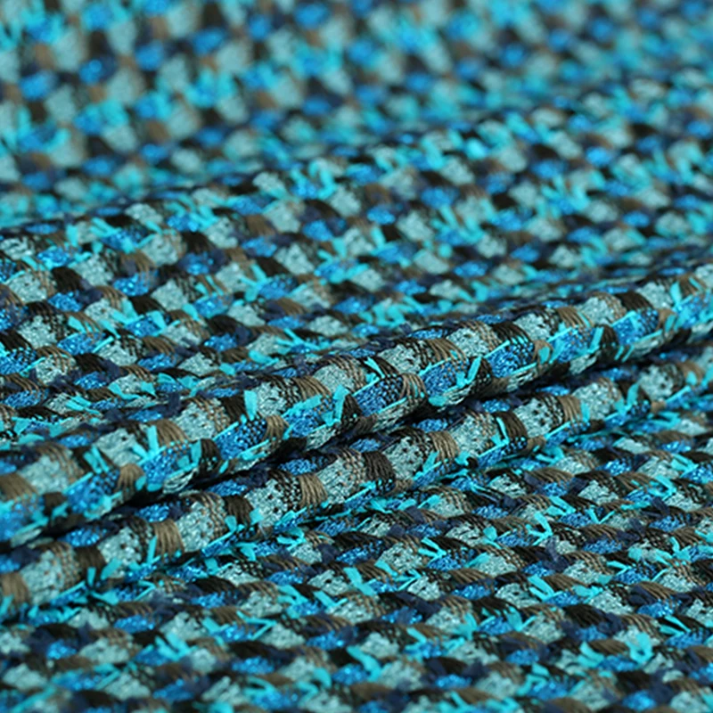 Высококлассная 140 см ширина шерсть полиэстер твидовая ткань для женщин пальто