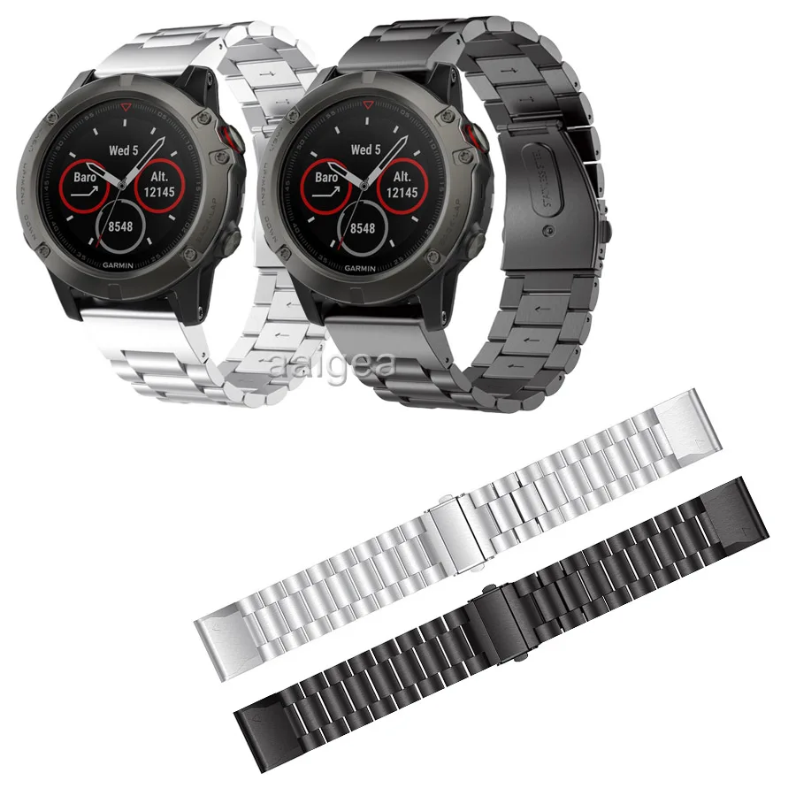 

Ремешок с металлическим ремешком для Garmin Fenix 5X Plus 3 3HR