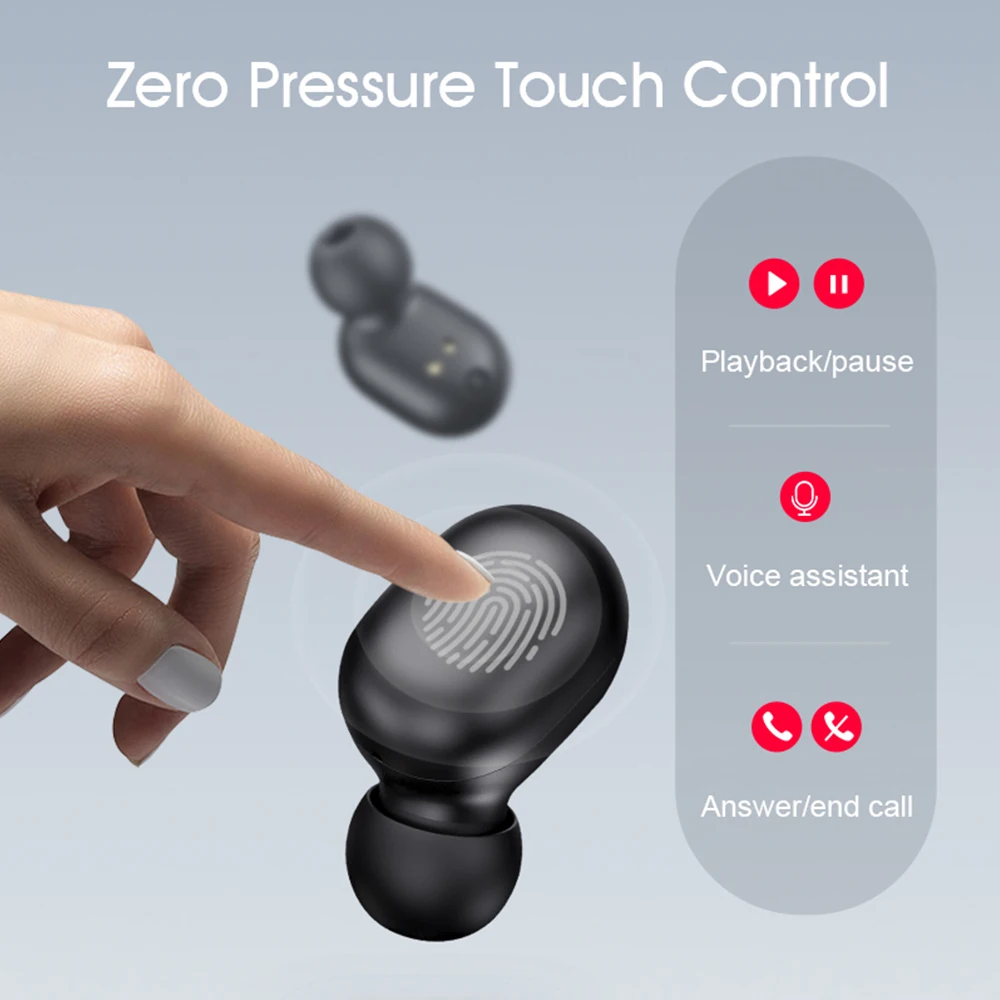 A6x TWS Bluetooth 5.0 Earphones Touch HD Stereo Wireless Headsets Noise Cancelling Gaming Headset Headphones For iPhone Xiaomi |