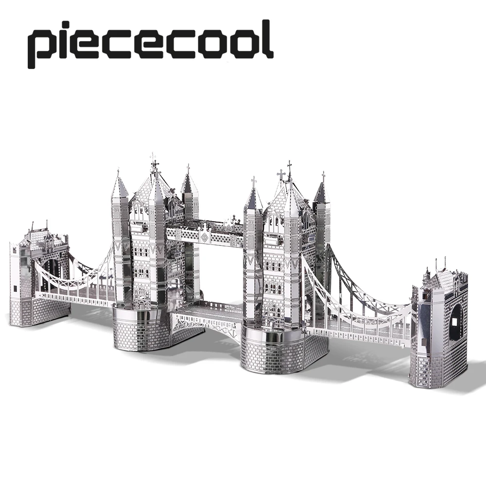 Металлический 3D-пазл Piececool-игрушка с изображением лондонской - Цена: 1455.69