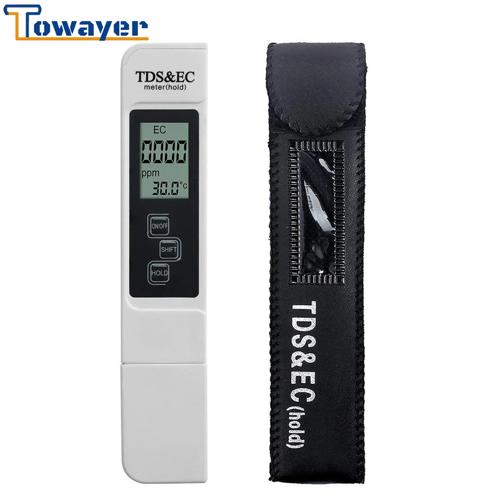 Цифровой Ph метр тестер качества воды TDS EC измеритель диапазона 0 9990